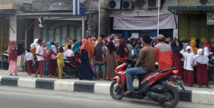 Lokasi parkir BRI di Tanjung Tiram Batubara