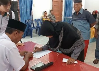 50 Warga Meranti Menerima Zakat Mal Dari Basnas Asahan
