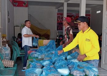 Fungsionaris Golkar M Arief Adakan Pasar Murah di Kecamatan Meranti Asahan