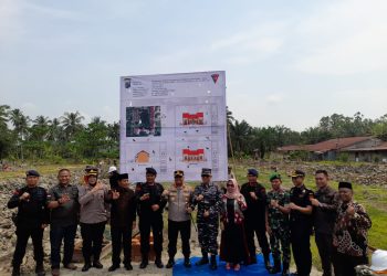 Kapolres Asahan Hadir Peletakan Batu Pertama Asrama Rumah Dinas Brimob Kompi 3 B Tanjungbalai