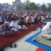 Pemko Tanjungbalai dan Forkopimda Sholat Idul Adha di Alun-Alun Kota