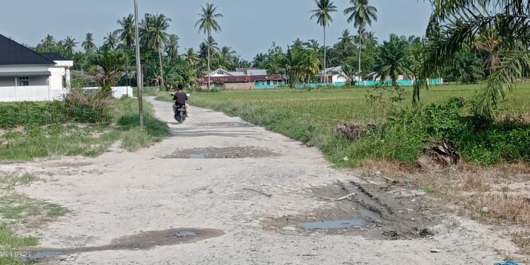 Jalan Desa Serdang Asahan Tak Kunjung Diperbaiki, Para Pemudik Kecewa