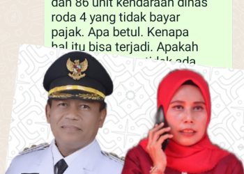 Walikota Tanjungbalai dan Sekda serta konfirmasi yang dikirimkan wartawan via WhatsApp