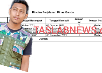 Bukti temuan BPK atas pembayaran Perjalanan Dinas Ganda di Setdako dan Sekwan Tanjungbalai