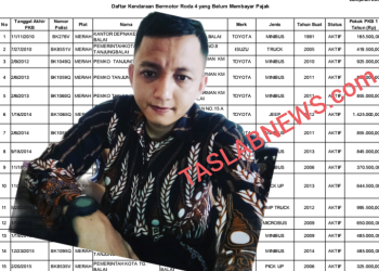 Waduh, Selain Sepedamotor, Mobil Dinas Atas Nama Walikota Tanjungbalai juga Belum Bayar Pajak