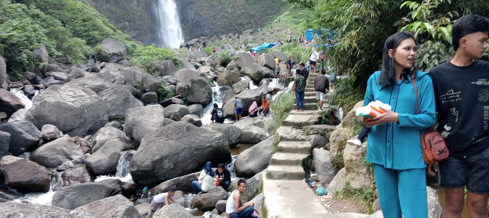 Waduh Objek Wisata Air Terjun Ponot Banyak Sampah