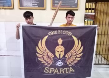 Dua Anggota Geng Motor dan Enam Unit Sepedamotor Diamankan Personel Polres Asahan