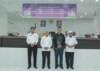 Hadapi Evaluasi Kabupaten Layak Anak, Bupati Asahan Ikuti Rapat Gugus Tugas KLA