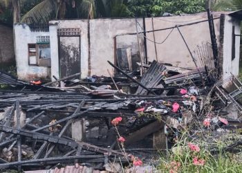 Istri Baru Melahirkan, Rumah Milik Hendra Warga Sei Kepayang Timur Ludes Terbakar