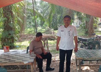 Disambangi Camat Meranti Asahan dan Kaposiyan Lokasi Perjudian Kosong, Hanya Bekas Kartu Joker yang Ada