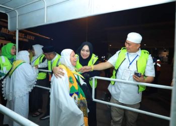 Bupati Labuhanbatu Utara, Hendriyanto Sitorus melepas calhaj Labuhanbatu Utara