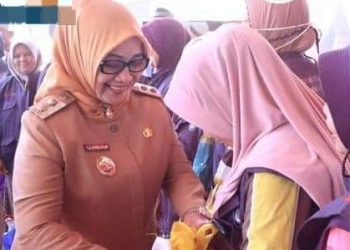 Wakil Bupati Labuhanbatu Hj Ellya Rosa Siregar (kiri).