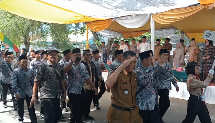Kecamatan Meranti Ikut Pawai Festival Qasidah & Nasyid Tingkat Kabupaten Asahan 