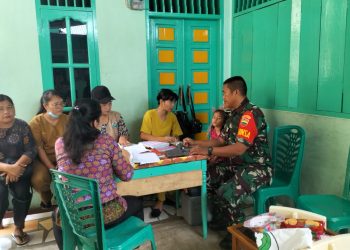 Babinsa Dampingi Kegiatan Posyandu, Demi Kesehatan Ibu & Bayi