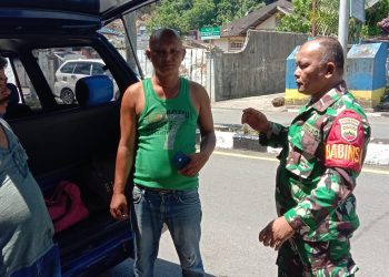 Jaga Kekondusifan, Babinsa Ingatkan Warga Tetap Jaga Kamtibmas