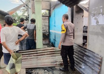 Rumah Kades Rawang Baru Asahan Terbakar 