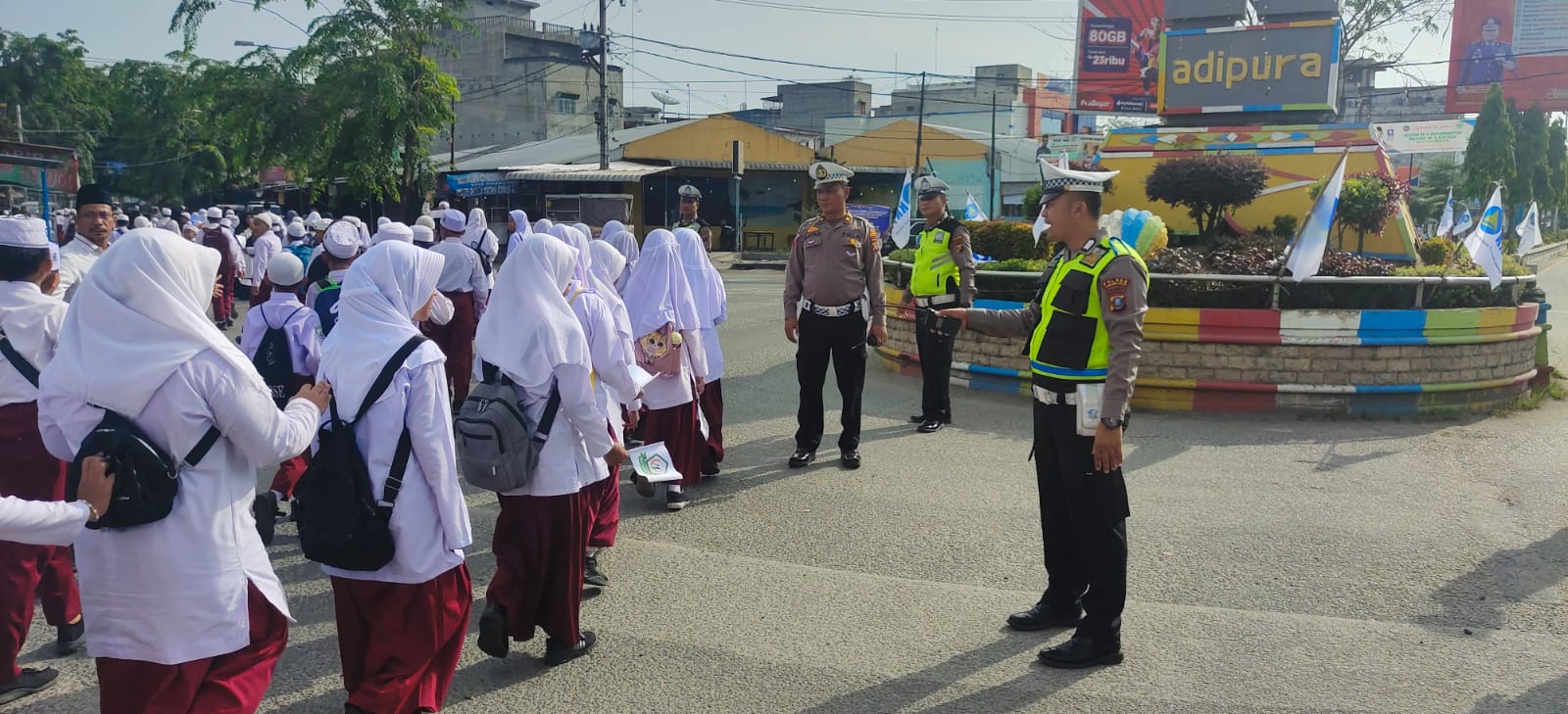 Sat Lantas Polres Tanjungbalai Laksanakan Pengamanan Pawai Sambut 1 Muharram