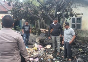 Kedai Sembako di Sei Kamah Baru Asahan Dilalap Api