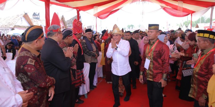 Gubsu hanya Kunjungi Rumah Adat Melayu di Pembukaan PSBD ke V Kabupaten Asahan 