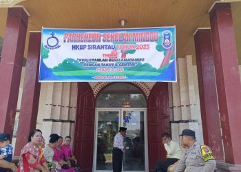 Polres Tanjungbalai Hadir di Gereja Untuk Pengamanan Ibadah Minggu