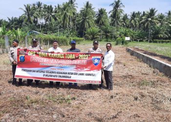 Personel Polres Tanjungbalai Sambangi Petani dan Dinas Pertanian