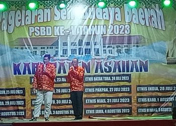 Keren, di Penampilan PSBD Etnis Thionghoa Kapolres dan Dandim 0208 Asahan Bernyanyi