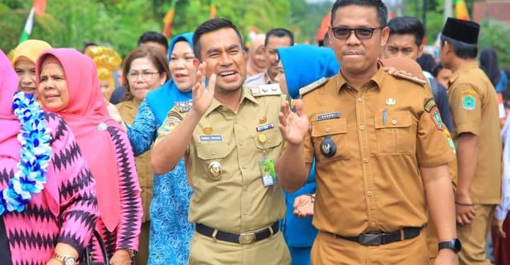 Wabup Labura, H. Samsul Tanjung dampingi Tim Evaluasi PKK Pemprovsu dalam penilaian lomba PAAR 