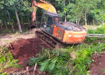 Kebakaran Hutan dan Lahan di Sei Kepayang, PT IPS Kerahkan Alat Berat