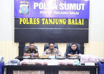 Personel Polres Tanjungbalai Gagalkan Peredaran 15 Kg Sabu dan 10 Ribu Butir Pil Ekstasi