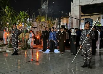 Polres Tanjungbalai Hadiri Upacara Kehormatan dan Renungan Suci HUT Ke-78 Kemerdekaan RI Tahun 2023
