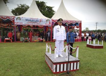 Upacara 17 Agustus di Pulau Rakyat Asahan Meriah