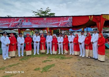 Pihak Kecamatan Aek Ledong Asahan Gelar Upacara HUT ke 78 Kemerdekaan RI