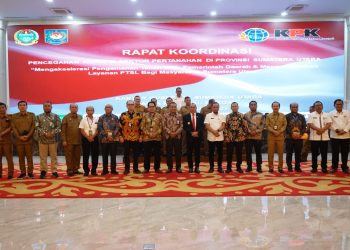 Sekda Kabupaten Asahan Ikuti Rakor Pencegahan Korupsi Sektor Pertanahan