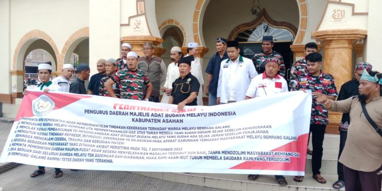 Etnis Melayu Asahan Kecam Kasus Kekerasan di Rempang