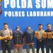 Polres Labuhanbatu saat menggelar konferensi pers kepada sejumlah wartawan.