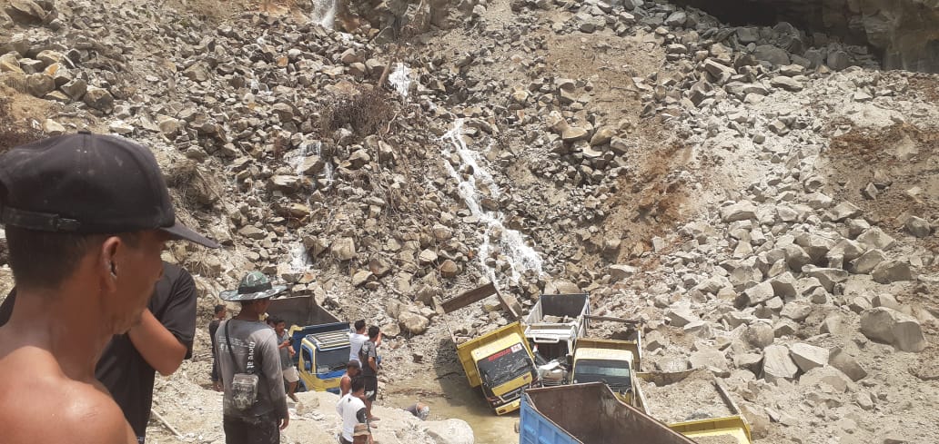Dua Penambang di Aek Songsongan Asahan Tewas Tertimbun Batu Padas 