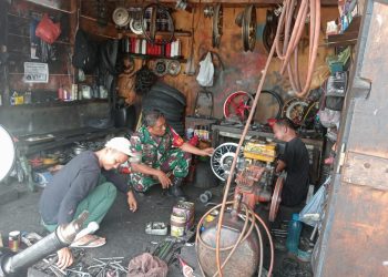 Melalui Giat Komsos, Babinsa Berikan Motivasi ke Pelaku Usaha