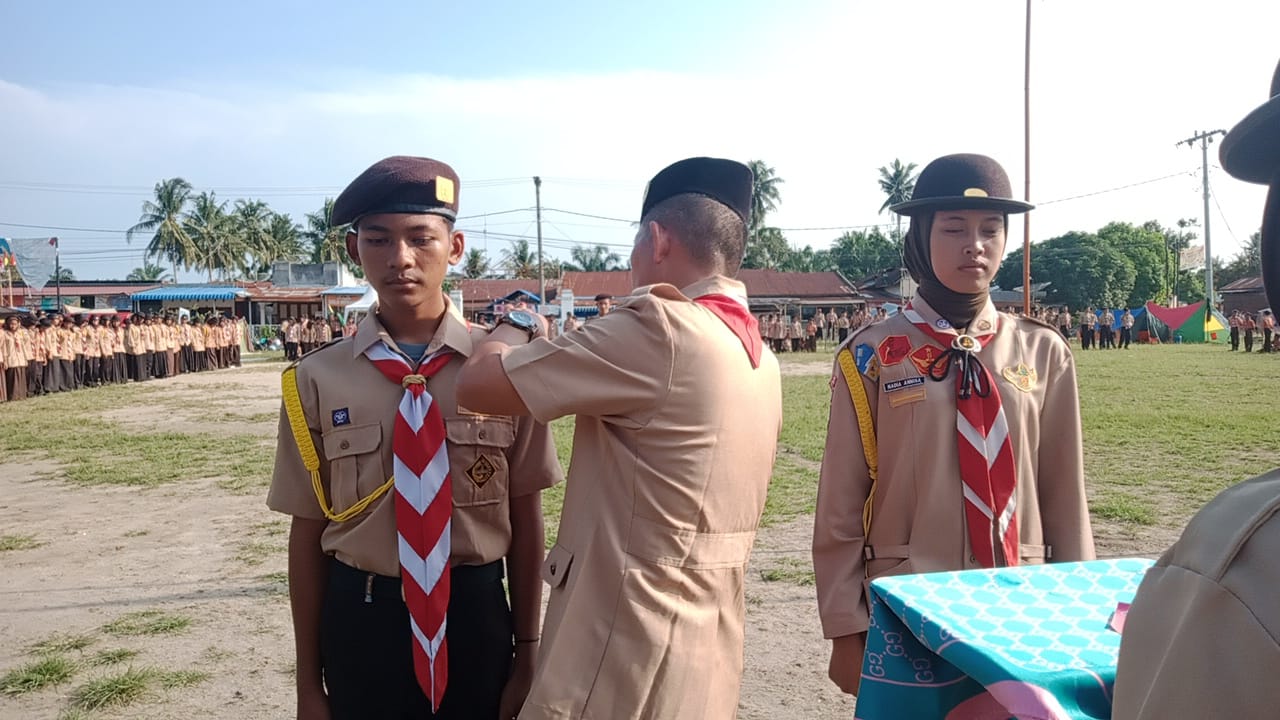 Kwartir Ranting Meranti Mengadakan Perkemahan Gebyar Tangkal Napza.