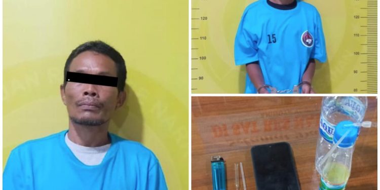 Nyabu di Kamar Mandi, 2 Pria Diringkus Personel Polsek Air Joman