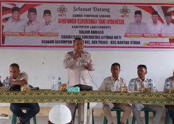 HKTI Labuhanbatu Gelar Sosialisasi Sinergitas Dengan Kelompok Tani