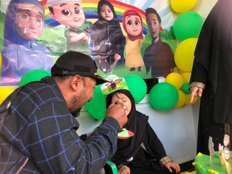 Keseruan Ulang Tahun Cucu Pertama Wartawan Taslabnews Edi Surya