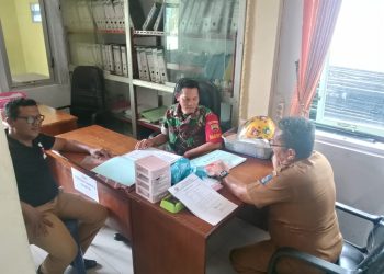 Babinsa Koordinasi Perihal Kamtibmas