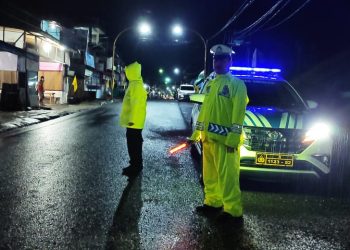 Sat Lantas Polresta Sibolga Gelar Blue Light Patrol