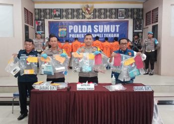 Di Operasi Sikat Toba 2023, Polres Tapteng Ungkap 15 LP, Tangkap 21 Orang