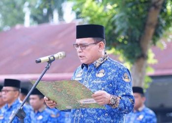 Pemkab Labuhanbatu Gelar Upacara Sambut HUT KORPRI