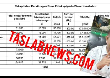 Temuan BPK atas dugaan Mark up Anggaran biaya fotokopi di Dinkes Tanjungbalai, insert Sekjen DPP Bara Api Afifuddin.