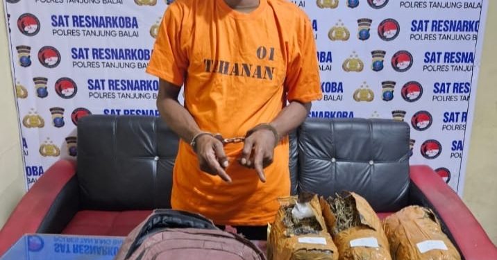 Bandar Ganja Diringkus Personel Satnarkoba Polres Tanjungbalai