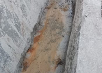 Warga Tuding Drainase Dinas Perkim Asahan di Desa Meranti Kurang Kualitas