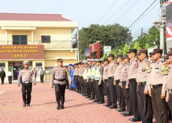 Polres Tanjungbalai Gelar Apel Pasukan Operasi Lilin Toba 2023