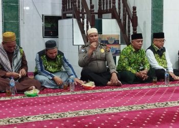 Polres Tanjungbalai Ajak Jamaah Masjid Assalim Turut Sukseskan Pemilu 2024